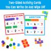 SpriteGru Math Linking Cubes, Math Cubes Manipulatives with Activity Cards Linking Cube Math Counters for Kids Kindergarten Learning Activities view 2