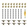 EBCO 10x Trucks & 40x Screws & 20x Nuts & Spanner Tool for 96mm Fingerboard Skateboard Wooden Deck Parts Kit view 1