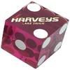 Cyber-Deals Authentic Nevada Casino Table-Played 19mm Matching Serial Numbers Craps Dice (Sets 2, 3, 4 or 5) with Black Velvet Pouch (Set of 4, Harvey's (Purple Polished)) view 1