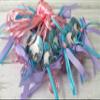 12 Mermaid Under The Sea Girl Acrylic Pacifier Ribbon Necklaces Baby Shower Game Favors Prize Decorations view 1
