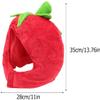 Bestmaple Cute Plush Tomato Shape Hat Funny Vegetable Headgear for Halloween Party Dress up Cosplay Costume view 4