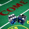 Cyber-Deals Authentic Nevada Casino Table-Played 19mm Matching Serial Numbers Craps Dice (Sets 2, 3, 4 or 5) with Black Velvet Pouch (Set of 5 (Full Stick), Peppermill (Blue Polished)) view 3