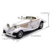 1:28 Scale Pullback Diecast Metal Antique Classic Model Cars Collectible Toy Gifts (White,Length 6.5in/16.8cm) view 3