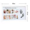 006 Baby Keepsake Frame, 12 Month Picture Frame, Baby Foot Printing Kit, First Year Newborn Baby Collage Keepsake Picture Frame for Photo Memories view 2