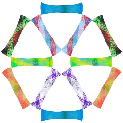 CXP Good Goods 12 Pack Stress Relief and Anxiety Relief Fidget Toys,Marble Mesh (6 Color)