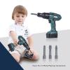 Electronic Power Drill Toy Set, Kids Pretend Play Construction Tools With Realistic Light, Sound & Action, Preschool Model, Gifts for Children Toddler Boy Girl view 3