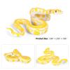 2pcs Realistic Fake Snakes Toy Rubber Snake Figure for Halloween Prank Props Fake Snake Scare Birds and Squirrels, Boa Constrictor Figurines (Pack of 2) view 3