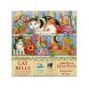 SUNSOUT INC - Cat Bells - 500 pc Jigsaw Puzzle by Artist: Lorraine Ryan - Finished Size 18" x 24" - MPN# 43701 view 1