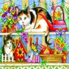 SUNSOUT INC - Cat Bells - 500 pc Jigsaw Puzzle by Artist: Lorraine Ryan - Finished Size 18" x 24" - MPN# 43701 view 3