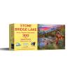 SUNSOUT INC - Stone Bridge Lake - 300 pc Jigsaw Puzzle by Artist: Bigelow Illustrations - Finished Size 21" x 24" - MPN# 31991 view 2