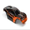 SummitLink Custom Body Muddy Orange Over Black Style Compatible for Rustler 4X4, Rustler BL-2S, Rustler 4x4 Ultimate 1/10 Scale RC Car or Truck (Truck not Included) R4-BR-02 view 1