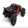 SummitLink Custom Body Muddy Orange Over Black Style Compatible for Rustler 4X4, Rustler BL-2S, Rustler 4x4 Ultimate 1/10 Scale RC Car or Truck (Truck not Included) R4-BR-02 view 4