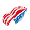 SummitLink Custom Body USA Flag Style Compatible for Rustler 4X4, Rustler BL-2S, Rustler 4x4 Ultimate 1/10 Scale RC Car or Truck (Truck not Included) R4-US-02 view 1