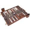 AMEROUS Backgammon Set, 15 Inches Classic Board Game with Leather Case, Folding Board, Gift Package, Portable Travel Strategy Backgammon Game Set for Adults, Kids (Medium, Brown) view 3