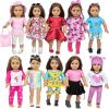 BDDOLL 23 Pcs 18 Inch Girl Doll Clothes and Accessories for 18 Inch Doll Dress with Our Generation Dolls Including 10 Complete Sets of Clothing Outfits view 1
