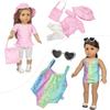BDDOLL 23 Pcs 18 Inch Girl Doll Clothes and Accessories for 18 Inch Doll Dress with Our Generation Dolls Including 10 Complete Sets of Clothing Outfits view 4