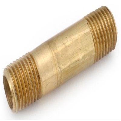 13 in. X 4 in. Low Lead Brass Nipple - Pack of 5