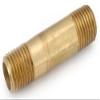13 in. X 4 in. Low Lead Brass Nipple - Pack of 5 view 1