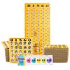 MR CHIPS Jam-Proof EZ-Read Quick-Clear Bingo Cards with Sliding Windows, 100 Cards, 75 Calling 1 Master Board view 1