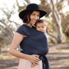 Moby Baby Wrap Carrier Classic for Newborns to Toddlers (8-33lbs), Infant Sling Carrier, Lightweight & Hands Free Design, Adjustable for All Body Types (Deep Sea) view 4