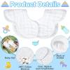 Geyoga 10 Pcs Baby Bibs 360 Rotate Baby Bandana Muslin Drool Bibs Petal Bibs Burp Gauze Cloths Absorbent Bib (,) view 3