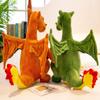 CHAOZI0Evil Winged, fire-Breathing Dragon Stuffed Animal Dinosaur Plush firedragon Toys, Throw Pillow, Role-Playing Game Fan Props (Orange Yellow) view 4
