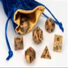FanRoll Mystic Mines Jasper: 16mm Stone Polyhedral Dice Set view 2