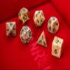 FanRoll Mystic Mines Jasper: 16mm Stone Polyhedral Dice Set view 4