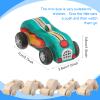 12 Pieces Wood DIY Car Toys, Unfinished Wooden Cars, Crafts for Students Home Activities, Easy Woodworking and Family Time Set view 2