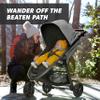 Baby Jogger City Mini GT2 All-Terrain Lightweight Stroller with Forever Air Tires One-Hand Fold and All-Wheel Suspension Pike Exclusive Includes Belly Bar Leatherette Handlebar & Premium Fabric view 2