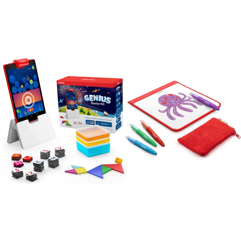 Osmo - Genius Starter Kit for Fire Tablet - 5 Educational Learning Games + Monster Bundle, Ages 5-10