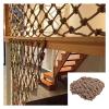 Hynet Safety Net for Stairs, Hemp Rope Net, Child Outdoor Climbing Net, Garden Plant Protective Net, Kids Swing, Playground, Rope Ladder, Cargo, Pet (Size : 1 * 4m(3 * 13ft)) view 1