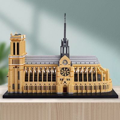 COZYMASS 7380 PCS Large Architecture Notre Dame De Paris Building Blocks Set for Adults, Collection Micro Building Blocks Present Ages of 14+