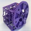 Small Gear Marble Machine - Fun Desktop Toy for Adults and Kids - Delight Friends, Relieve Stress, Calm Fidgets, Learn Physics - Battery Operated, Unique 3D-Printed Design, Made in USA (Purple) view 1