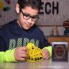 Small Gear Marble Machine - Fun Desktop Toy for Adults and Kids - Delight Friends, Relieve Stress, Calm Fidgets, Learn Physics - Battery Operated, Unique 3D-Printed Design, Made in USA (Purple) view 2