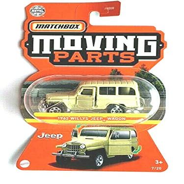 Matchbox 1962 Willys Jeeps Wagon [Yellow] 7/20 - Moving Parts 2021