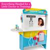 Get Well Doctor Wooden Activity Center- Kids Pretend Play Medical Playset w Waiting Room- 16 Accessories, Dual Sided, Office Checkup Kit w X-Rays, Blood Pressure Cuff- Boys Girls Roleplaying Toy Gift view 2
