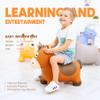 ZOOJOY Bouncy Horse Hopping Toys, Inflatable Animal Horse Toys for Toddlers, Outdoor Indoor Bounce and Ride On Bouncer for Boys Girls, Birthday Gifts for 18 Months 2 3 4 5 6 Year Old with Pump view 2