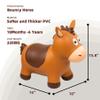ZOOJOY Bouncy Horse Hopping Toys, Inflatable Animal Horse Toys for Toddlers, Outdoor Indoor Bounce and Ride On Bouncer for Boys Girls, Birthday Gifts for 18 Months 2 3 4 5 6 Year Old with Pump view 4