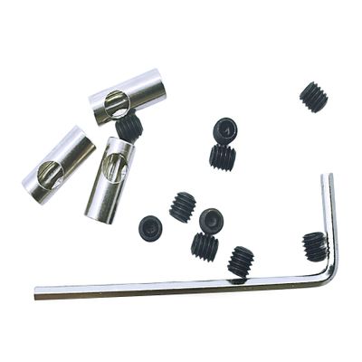 HOPLEX Stainless Steel 3.175mm/0.125inch to 5mm/0.196inch Coupler Shaft Motor Pinion Reducer Sleeve Adapter for Converting RC Motor 3650 550 540 Pinion Gears