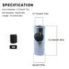 HOPLEX Stainless Steel 3.175mm/0.125inch to 5mm/0.196inch Coupler Shaft Motor Pinion Reducer Sleeve Adapter for Converting RC Motor 3650 550 540 Pinion Gears view 2