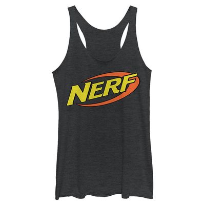 Hasbro Nerf Nerf Classic Colors Tri-Blend Racerback Layering Tank Black Heather