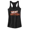 Hasbro Nerf Splatter Nerf Slim Fit, Scoop Hem Racerback Tank Black view 1