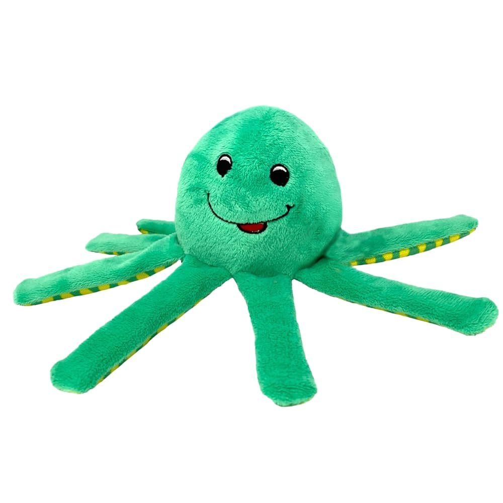 Spunky Pup Clean Earth Plush Octopus | Made from 100% Recycled Water Bottles | Small,Brown,7258