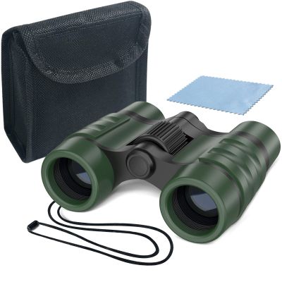 ESSENSON Binoculars for Kids Toy Gift for 3 4 5 6 7 8+ Year Old Boys Girls Kids Telescope Outdoor Toys for Sports and Outside Play Hiking, Bird Watching, Travel, Camping, Birthday Presents(Green)