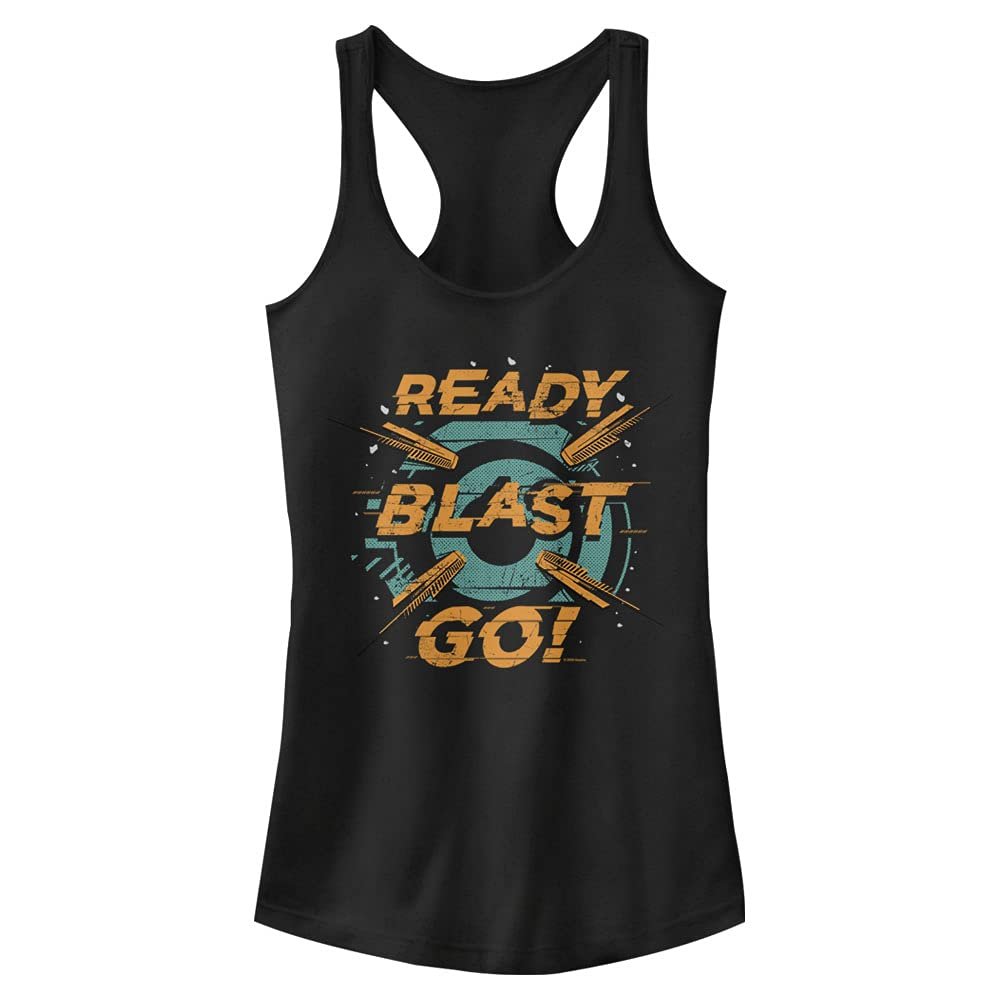 Hasbro Nerf Ready Blast Go Slim Fit, Scoop Hem Racerback Tank Black