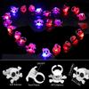 DIYASY Halloween Light Up Rings for Kids,50 Pcs LED Flashing Ring Toys for Halloween Kids Party Favors Prizes and Goodie Bag Fillers view 3