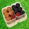StonKraft Wooden Carrom Coins Pieces with Plastic Box (No Striker) - 24 Coins Pieces (only Pieces) view 2