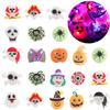 DERAYEE Halloween LED Rings for Kids, 50Pcs Light Up Ring Toys Halloween Party Favors Flash Finger Lights Glow in The Dark Treats Goodie Bag Fillers view 1