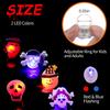 DERAYEE Halloween LED Rings for Kids, 50Pcs Light Up Ring Toys Halloween Party Favors Flash Finger Lights Glow in The Dark Treats Goodie Bag Fillers view 3